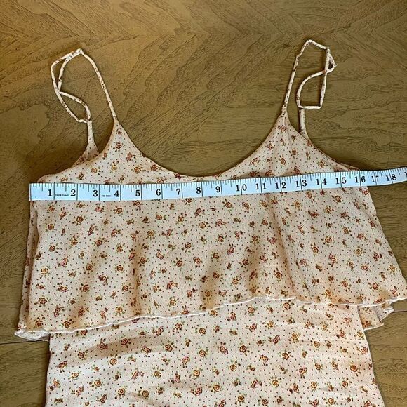 Revolve Blu Moon Cream Floral Rose Print Summer Lovin Mini Dress Size XS - Picture 9 of 11